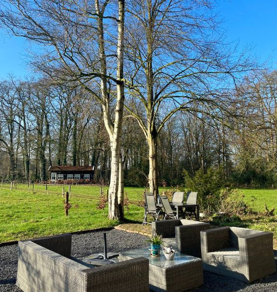 Privé sauna, vakantiehuis, losser, airbnb, hotel, bed & breakfast, natuurhuisje, boerderij, landhuis onder de lindeboom, landhuis, tuin