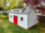 10x20 shed with taller walls and a dormer roof
