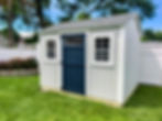 8x10 shed with a custom painted door