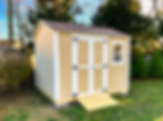 10x10 shed with a ramp