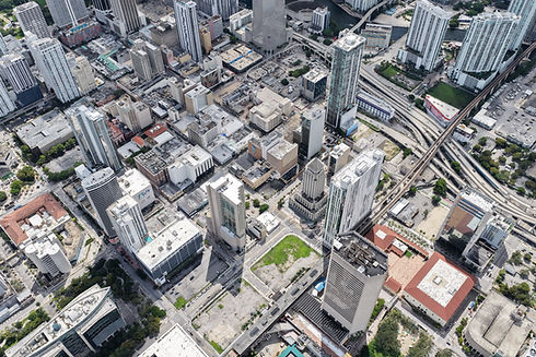 KMC Build - Downtown Miami Flagler District Drone Shot