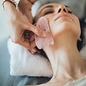 Massage au quartz rose