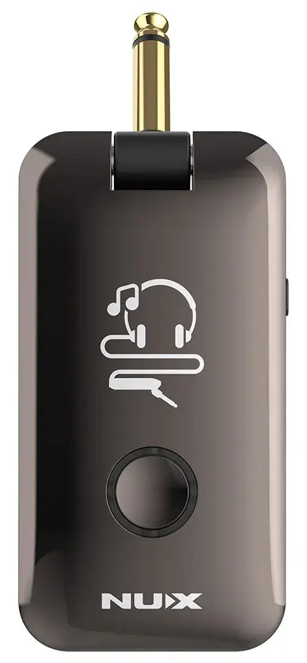 NUX MP-2 Mighty Plug Headphone Amp showing its compact design.