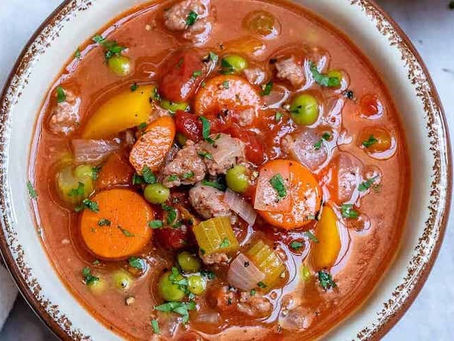 Healthy Recipe, Hamburger Soup