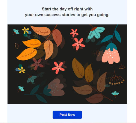 Encouraging members to post.