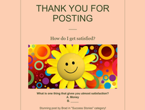 #Satisfaction #Gratitude