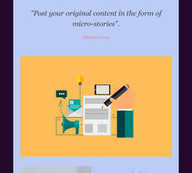 Creative posts, post original content only.