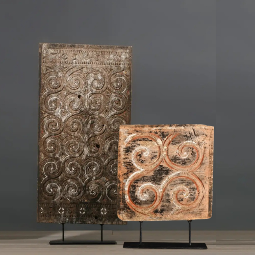 Lot de 2 panneaux primitifs Toraja