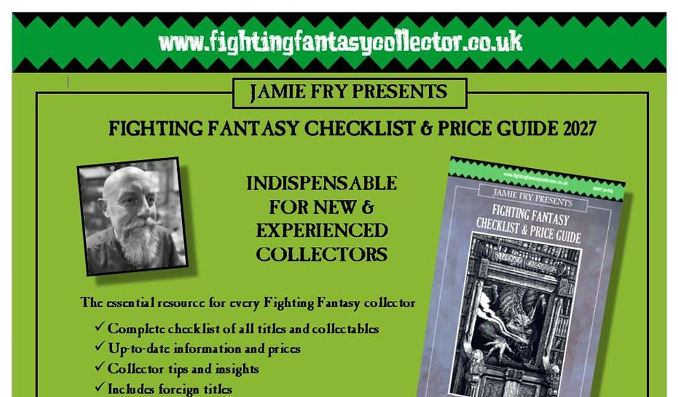 The Fighting Fantasy Collector is coming to Fighting Fantasy Fest 6!
