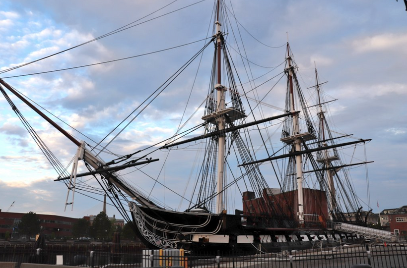 USS Constitution Sets Sail In Boston Harbor, First Time In Over A Year