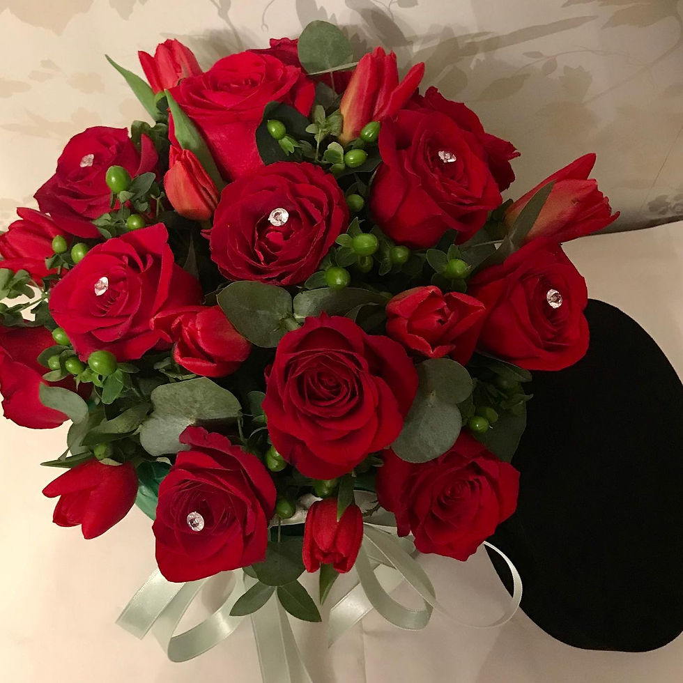 Thumbnail: Large Luxury Hat Box Arrangement 