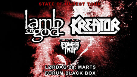 Lamb Of God - Kreator spiller i Forum