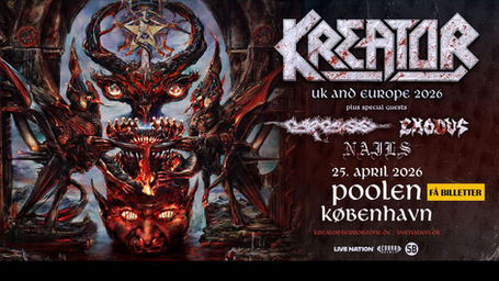 KREATOR finpudser deres europæiske turné med en afsluttende koncert i København