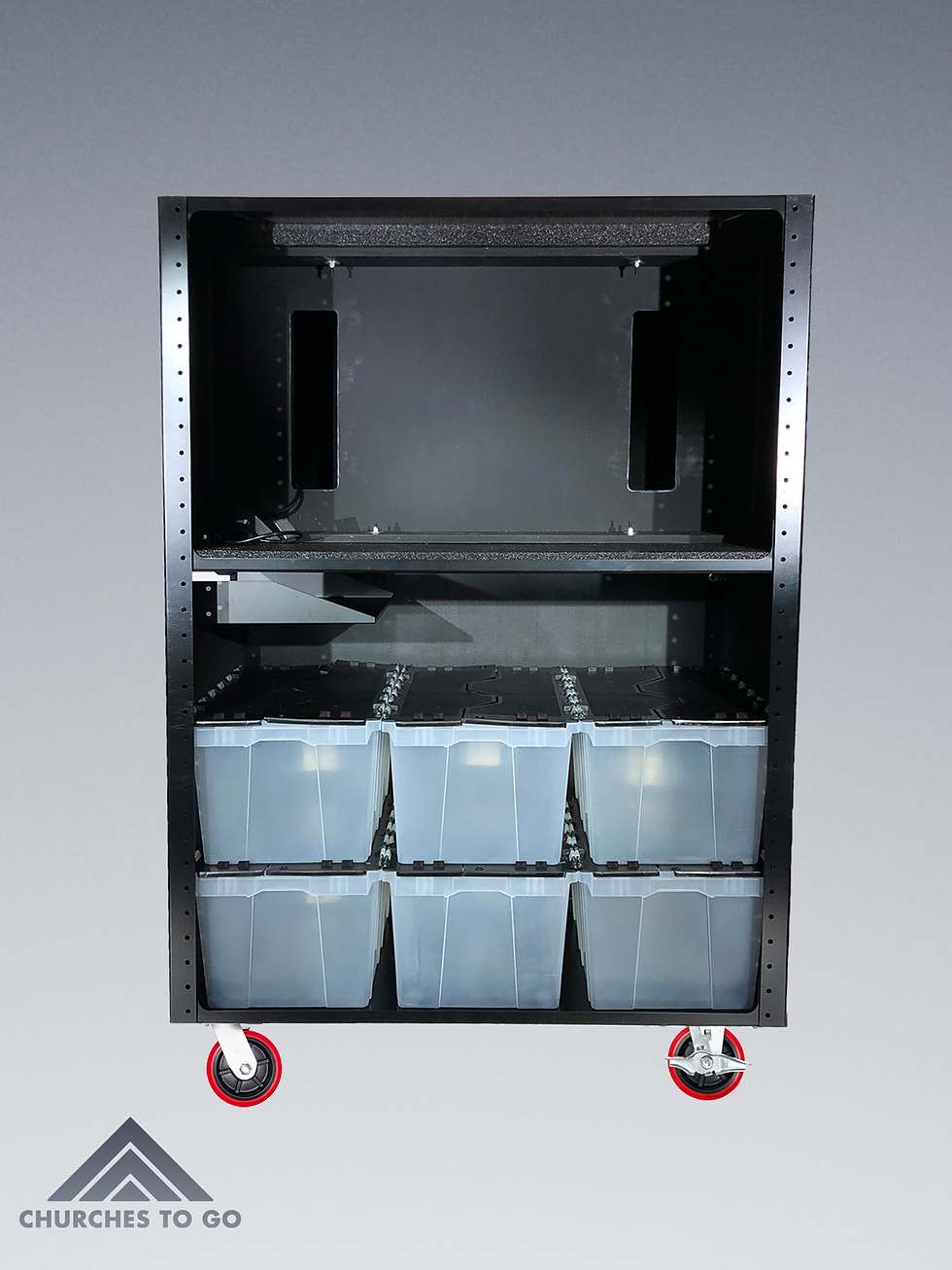 Thumbnail: PORTABLE 48" TELEVISION CART