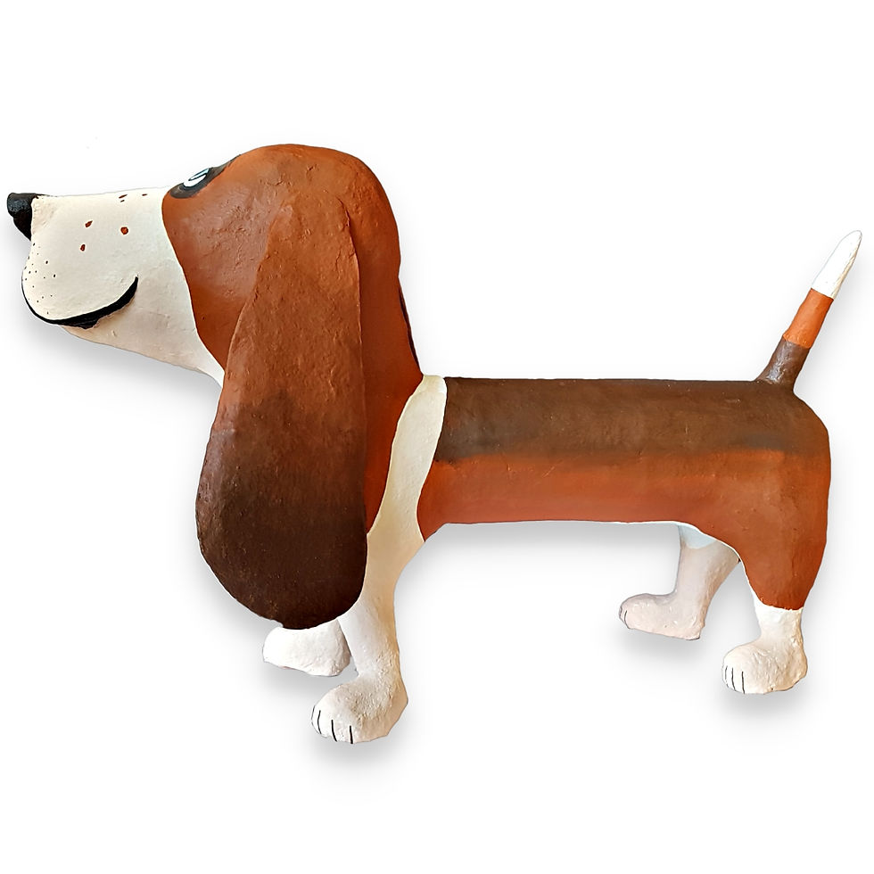 Miniaturbild: Basset Hound „Bo“ –  57 x 36 cm
