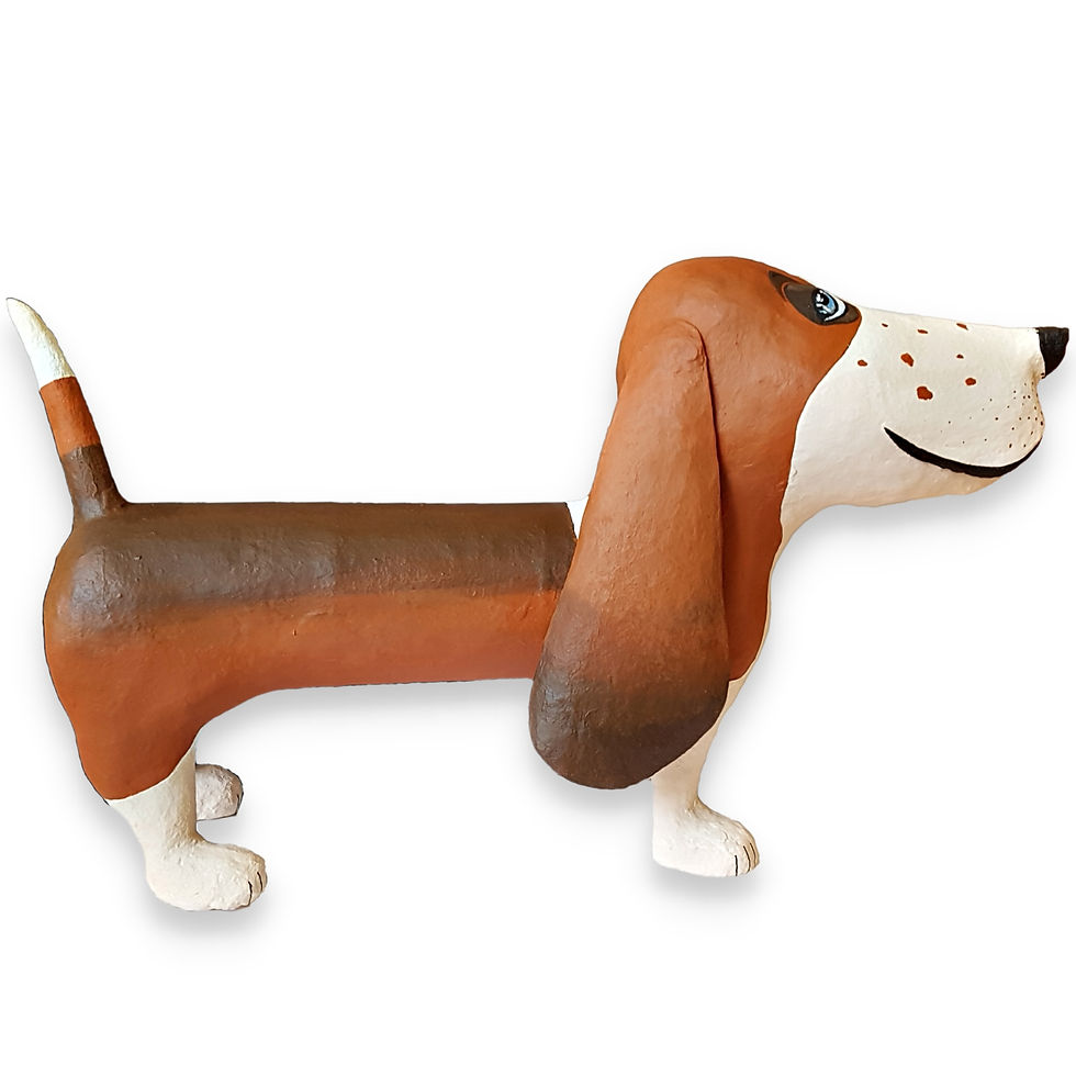 Miniaturbild: Basset Hound „Bo“ –  57 x 36 cm