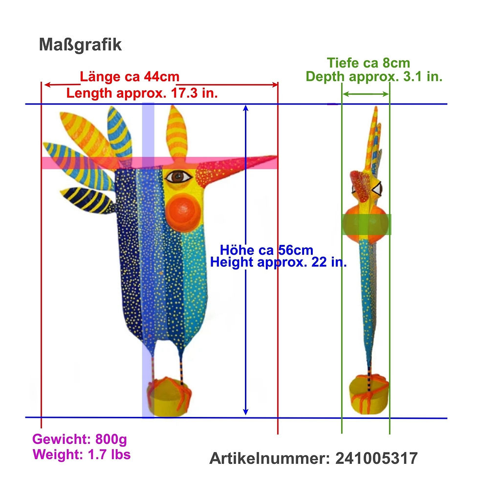 Miniaturbild: Maßgrafik der Albschnepfe: Höhe 56 cm, Länge 44 cm, Tiefe 8 cm. Gewicht ca. 800 g für sicheren Stand.