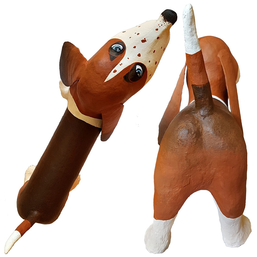 Miniaturbild: Basset Hound „Bo“ –  57 x 36 cm