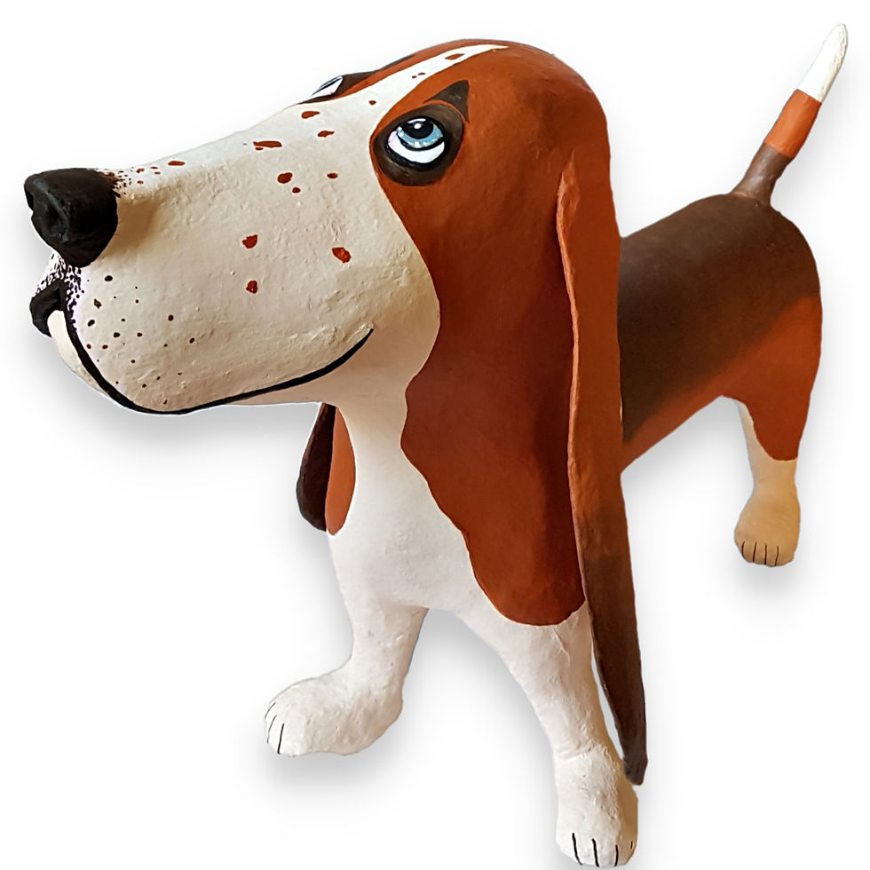 Miniaturbild: Basset Hound „Bo“ –  57 x 36 cm