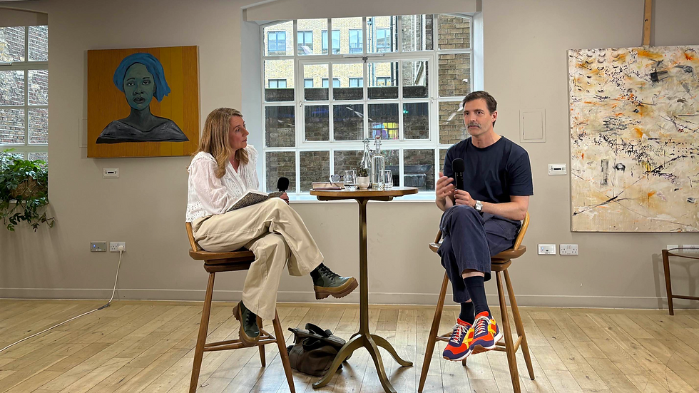 Lucy Siegle and Patrick Grant at The Conduit