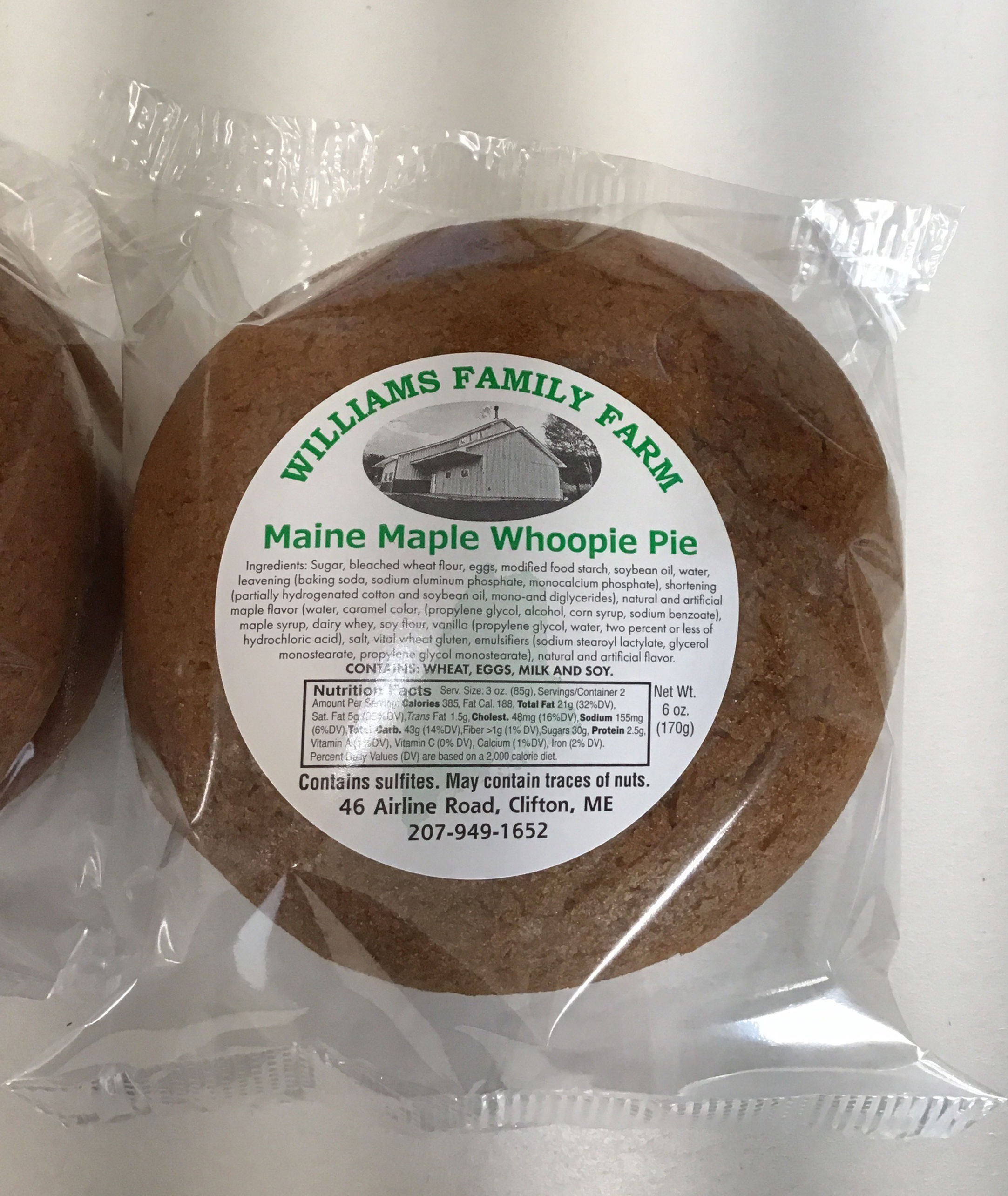 Maple Whoopie Pie Net wt. 6 oz.