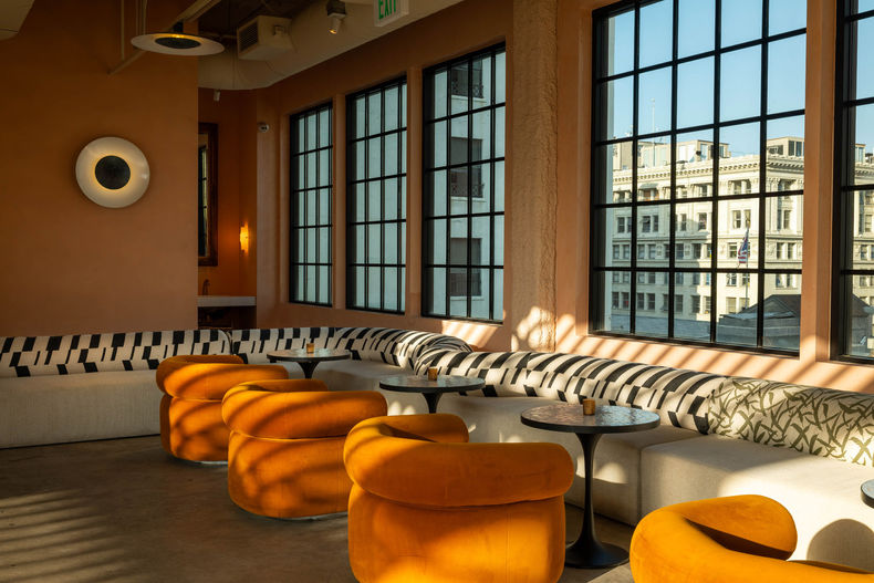 Florentin DTLA rooftop bar designed by Preen, Inc.