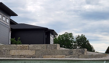 Limestone Retaining Wall