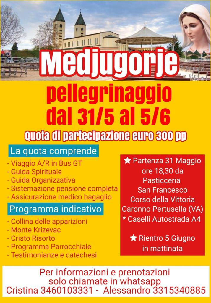Pellegrinaggio a Medjugorje