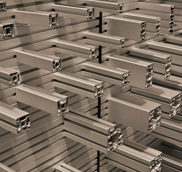 Aluminum profile accessory isolated on m