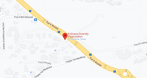 The map the location of the Embrace diversity