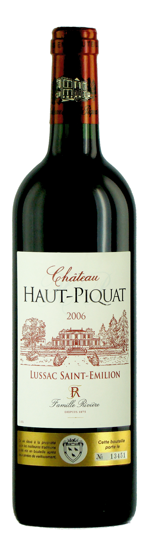 Idéalement situé, vinifié et élevé dans la plus pure tradition, le Château Haut Piquat produit un vin de garde, fin et généreux au bouquet délicat, alliant finesse et rondeur en bouche. Elevé en barriques. Merlot, cabernet sauvignon, cabernet franc.