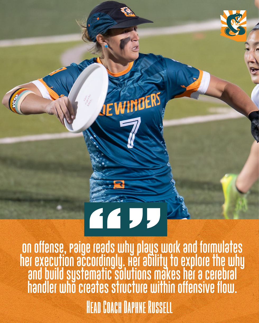 Paige Applegate - Arizona Sidewinders, Players to Watch, WUL Week 2, 2026