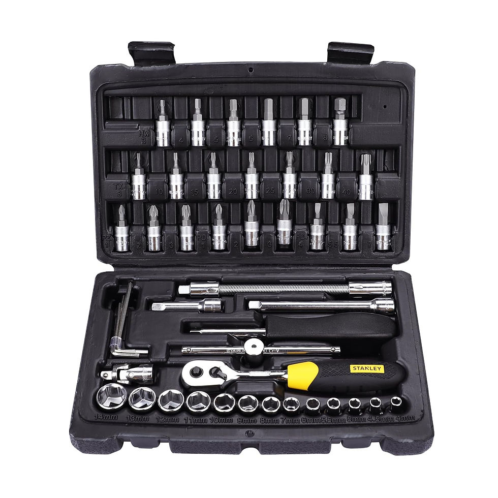 Thumbnail: STANLEY 46 Piece 1/4" Square Drive Socket & Bit Set-STMT72794-8