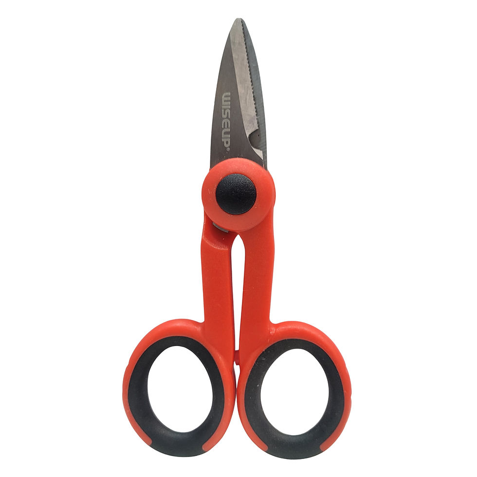 WISEUP 020106 Heavy Duty Electrician Scissors - 5.5 Inch