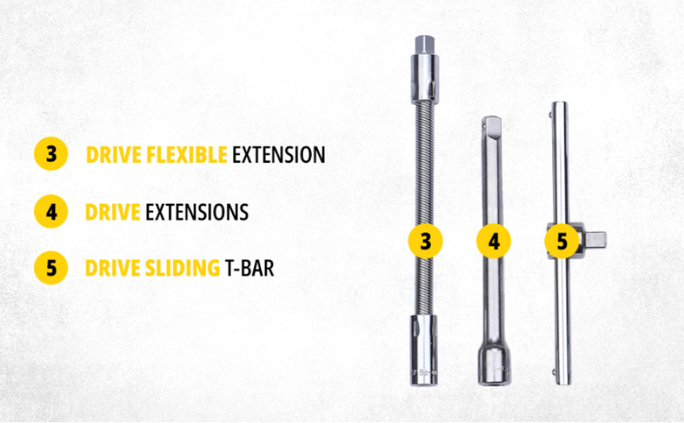 Thumbnail: STANLEY 46 Piece 1/4" Square Drive Socket & Bit Set-STMT72794-8