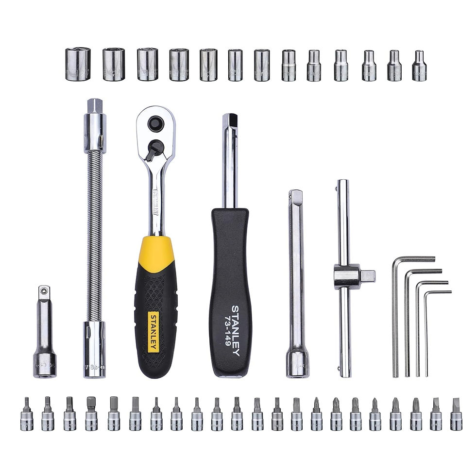 Thumbnail: STANLEY 46 Piece 1/4" Square Drive Socket & Bit Set-STMT72794-8