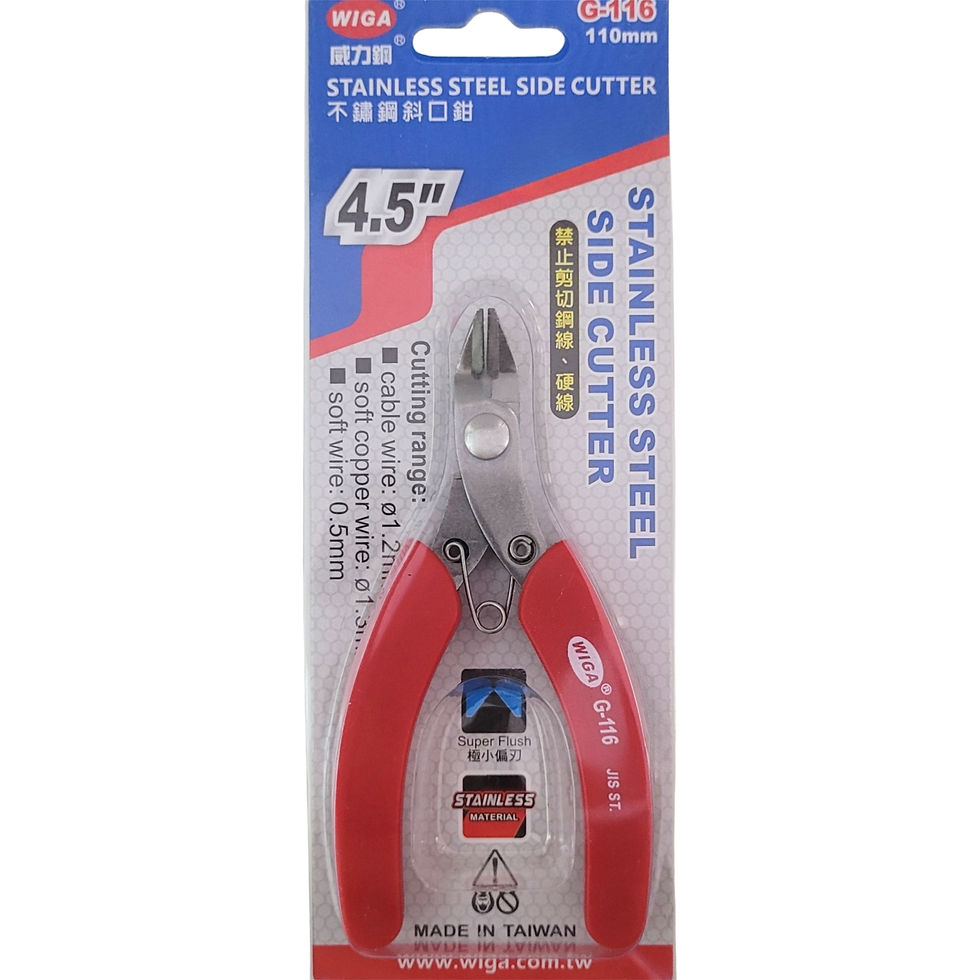 Thumbnail: WIGA 4.5" Stainless Steel Diagonal Cutter-G-116