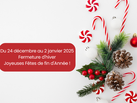 Joyeuses Fêtes de fin d'Année !