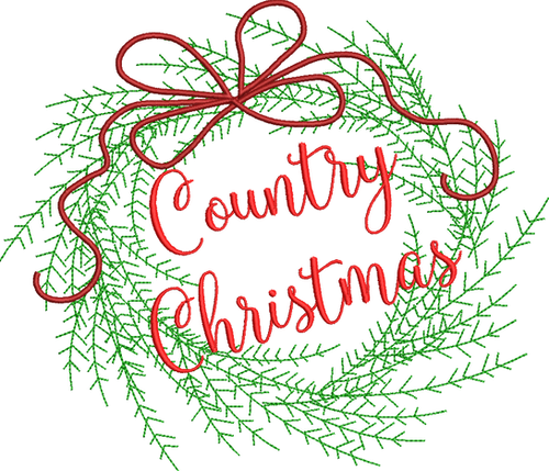 Country Christmas - (7x10) | sew-heavenly-designs