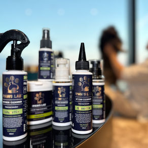A range of pet care products by The Paws Lab