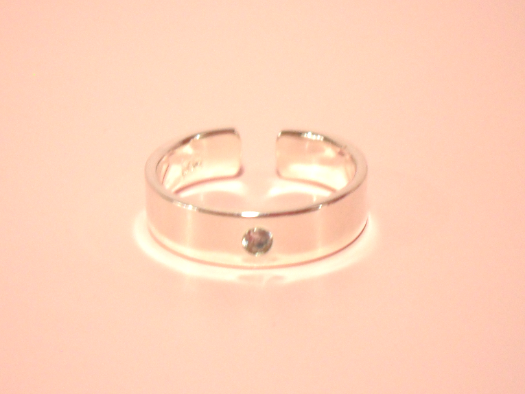 Miniature : Bague 1 zirconium