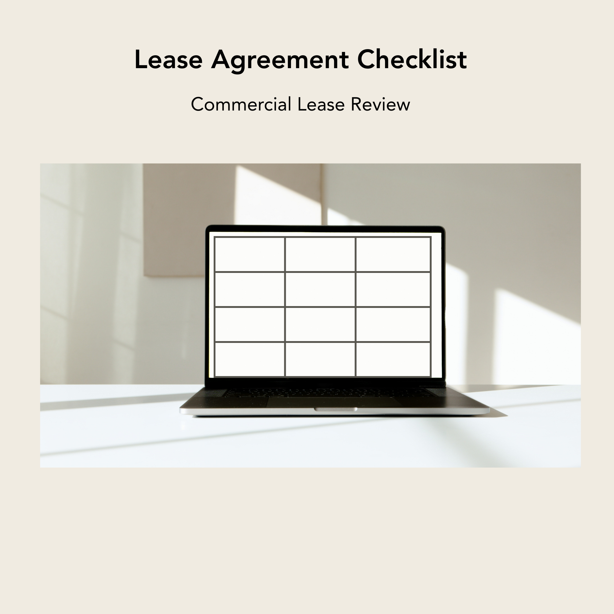 Lease Checklist