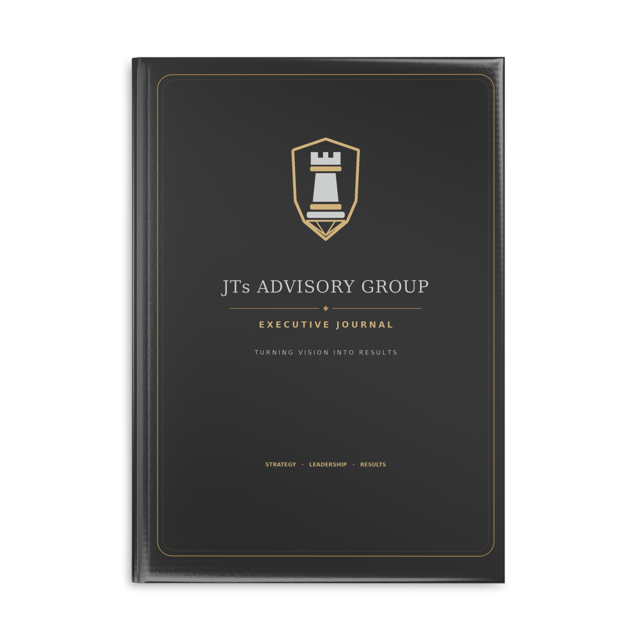 Executive Hardcover Journal — Leatherette Notebook