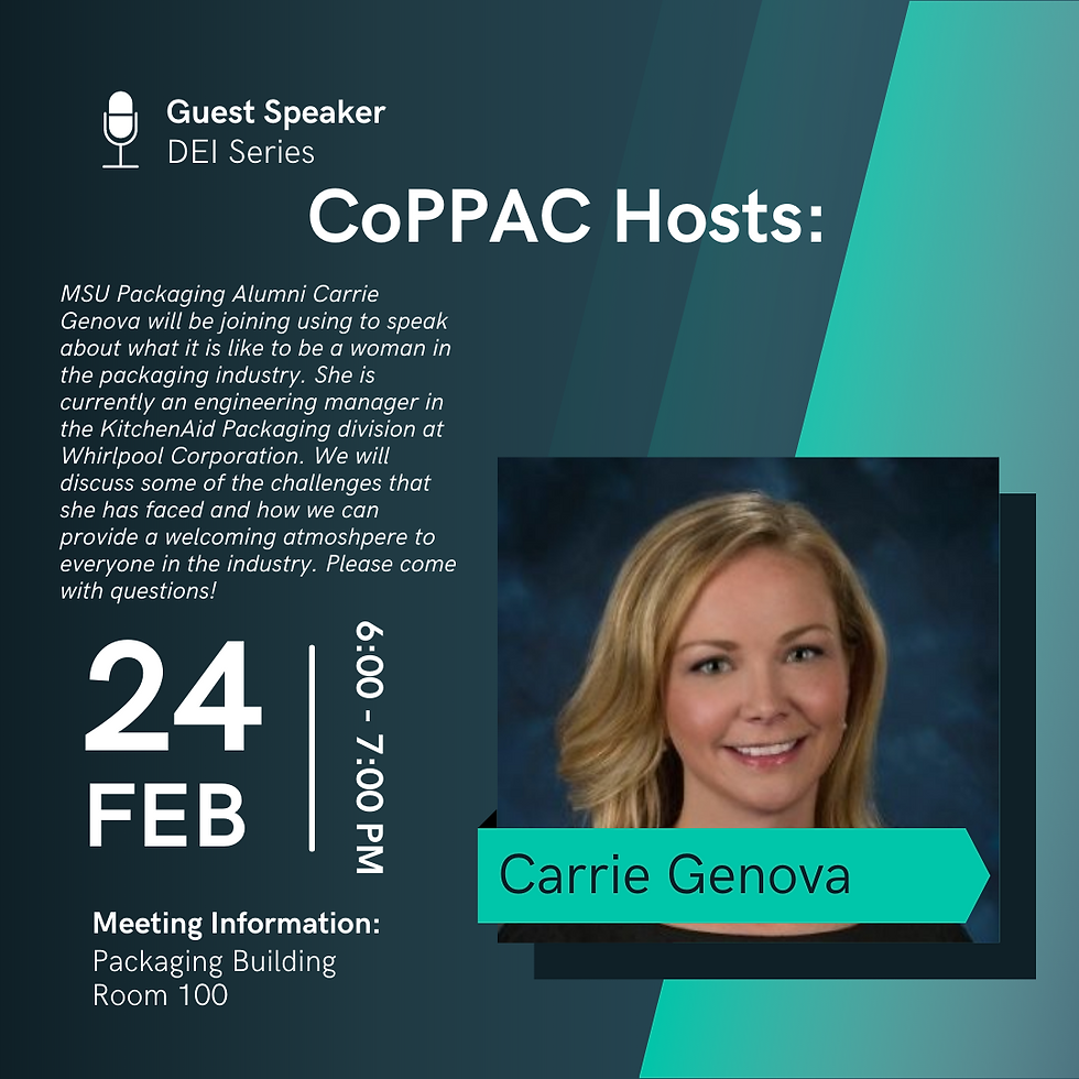 Guest Speaker: Carrie Genova