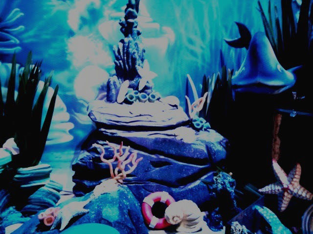 Escultura de EPS - fundo do mar