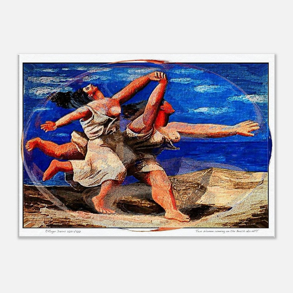 Thumbnail: Two Women running on the Beach aka-NFT