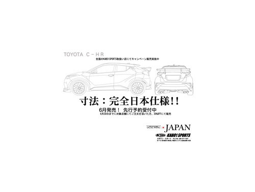 C-HR前期用 DUAL WING TYPE2 エンドプレートセット | KABO1 SPORTS
