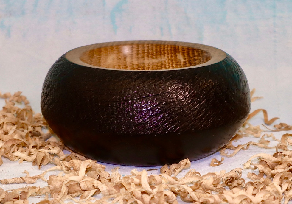 Thumbnail: Scorched & Textured Oak Pot.