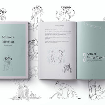 Memoirs of the Meerkat book and some illustrations from the book