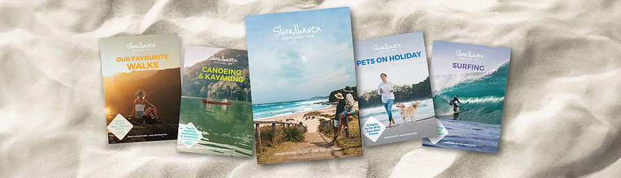 A suite of visitor guidebooks for the Shoalhaven region